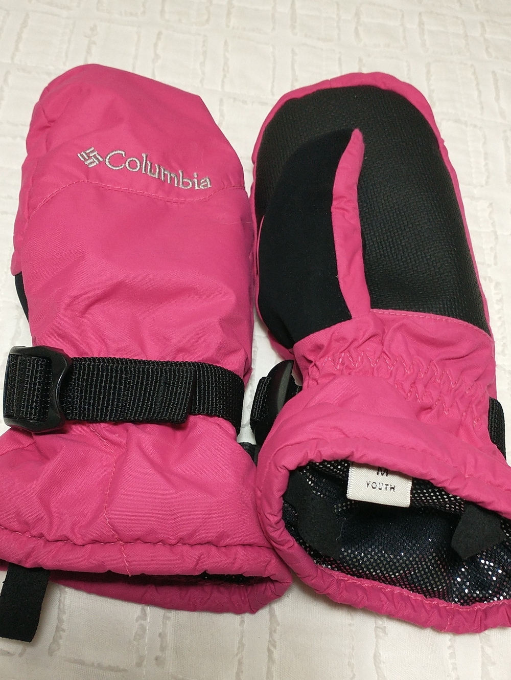 Columbia Omni Heat Pink Girls Mittens, Size M, Winter Outdoors